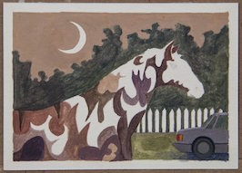 postkarte pferdklein
